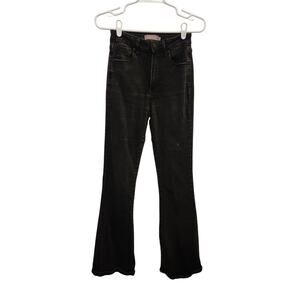 Just USA Black Dark Wash Denim Casual Classic High Rise Bootcut Jeans Size 4